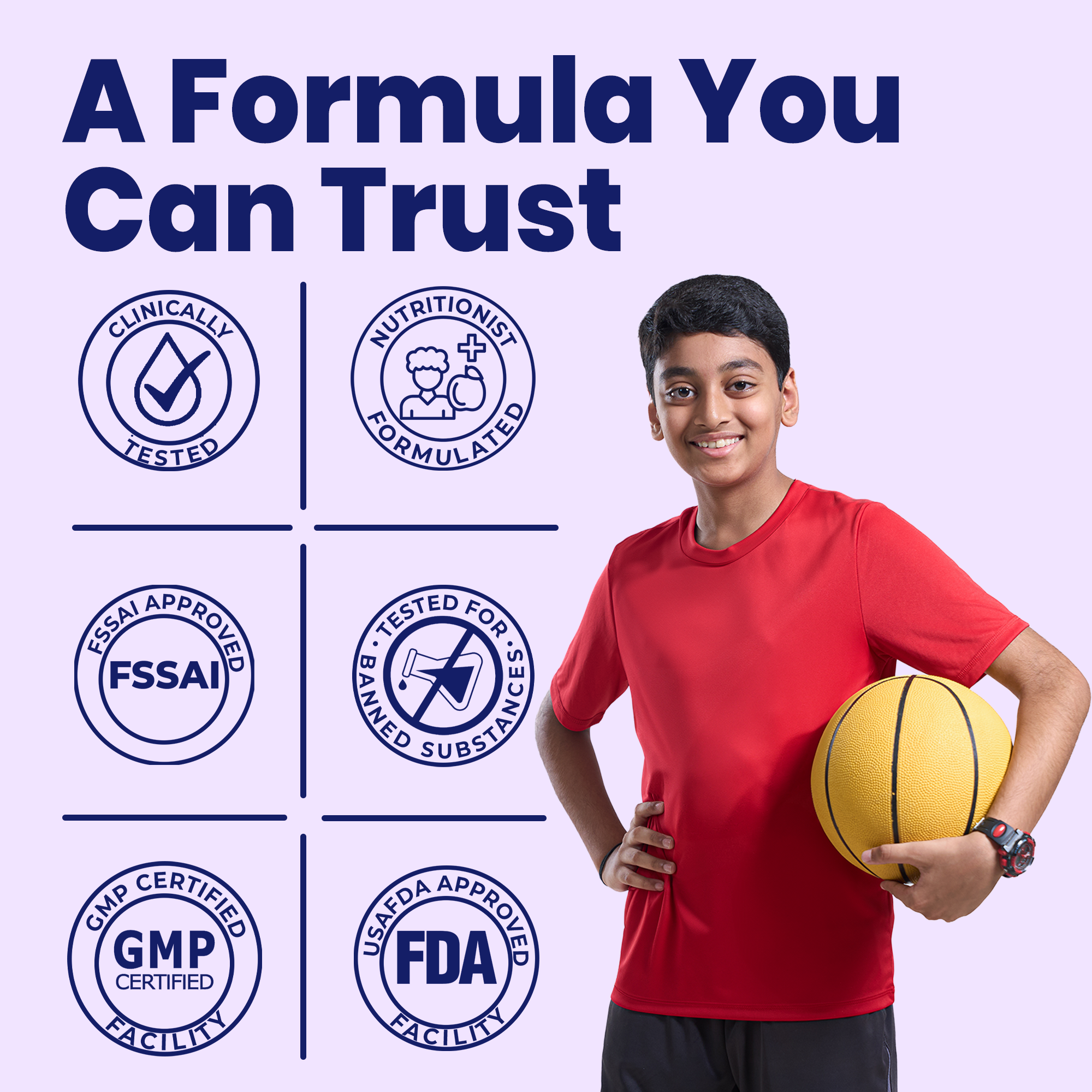 Hi-Protein Power Shake | Girls & Boys 8-12 Year | For Height, Strength, Mental Focus | 400 gm | 13 Serves