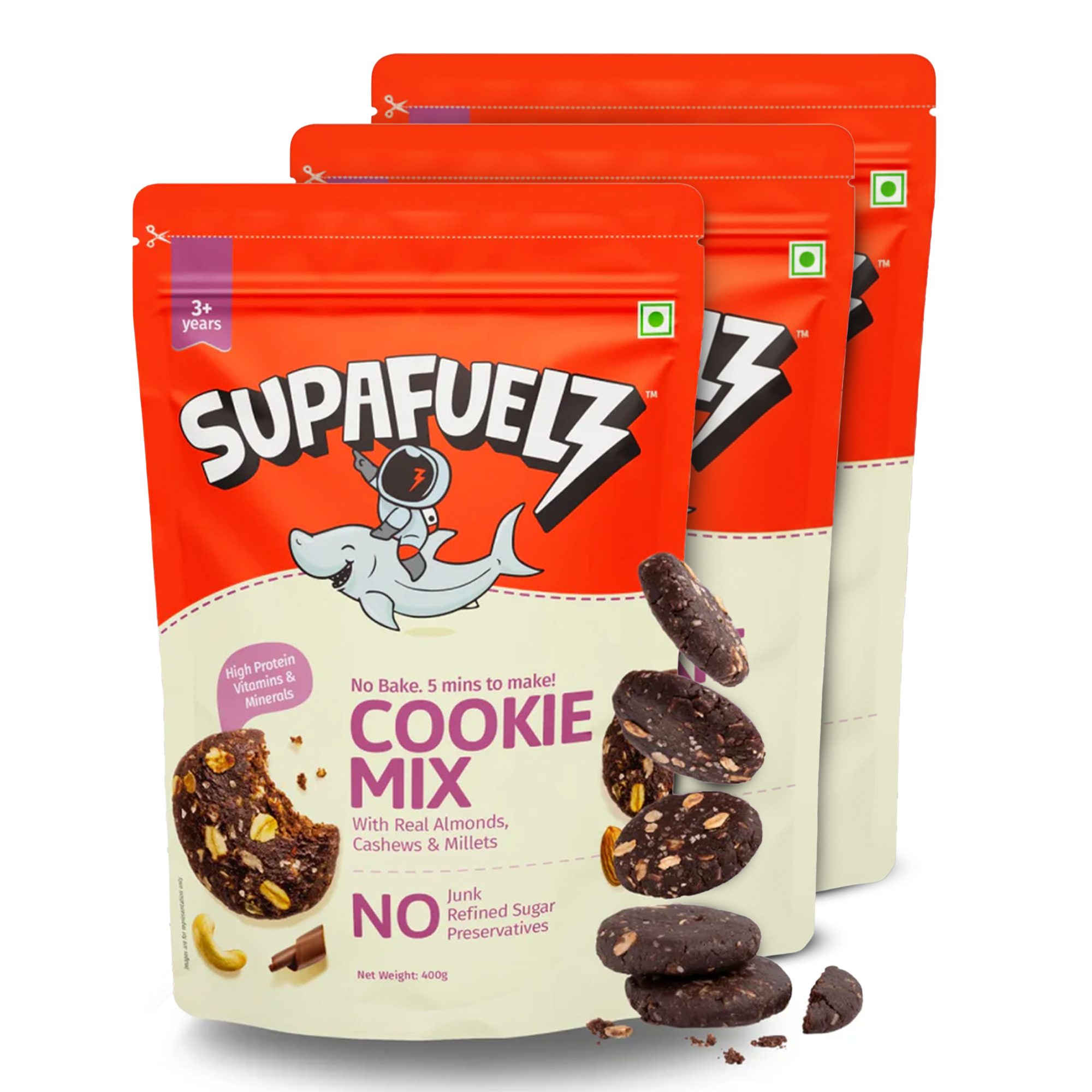 No Bake Cookie Mix | 3+ Yrs | Growth Support | Chocolate | 200g