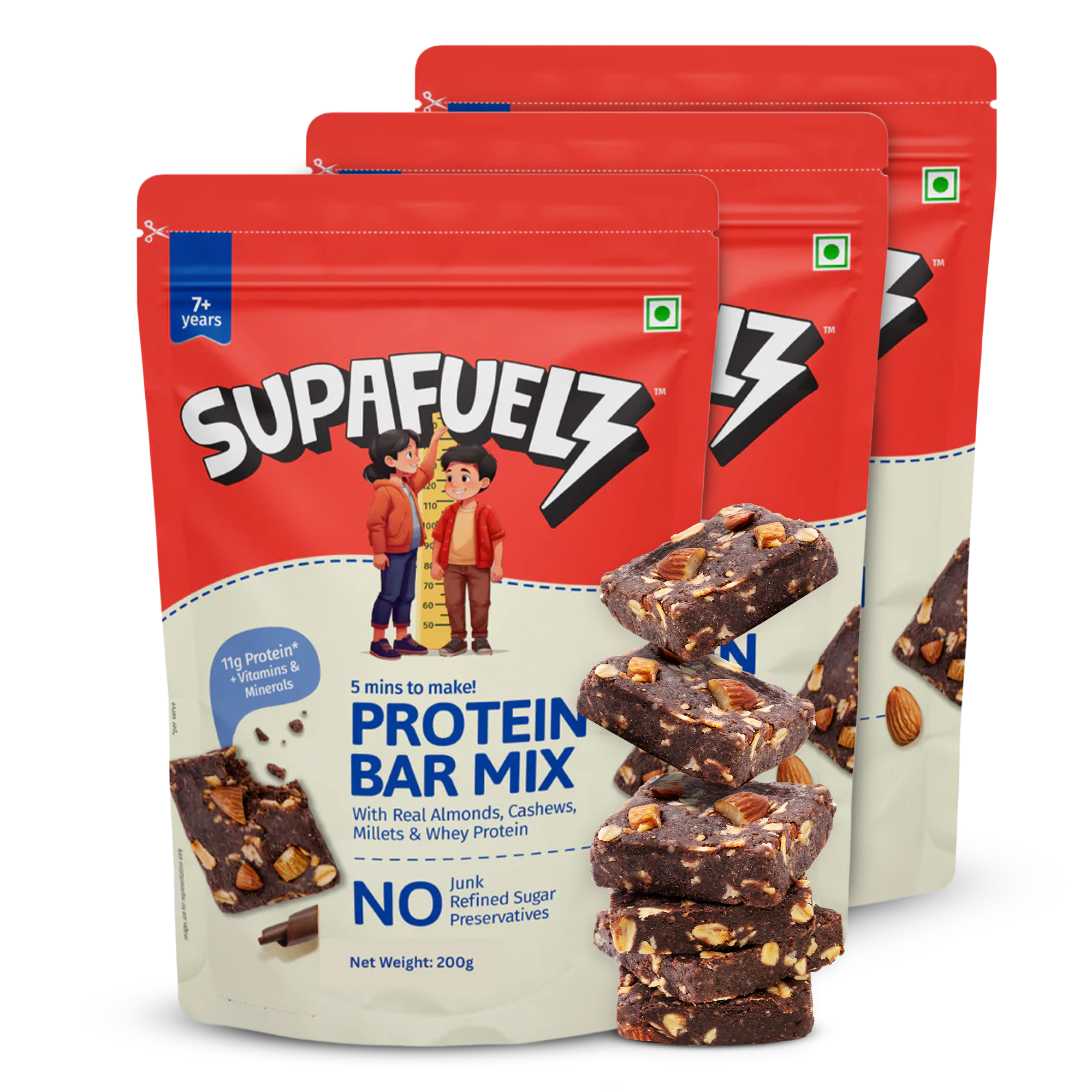 Protein Bar Mix | 7+ Yrs | Growth Support | Chocolate | 200g