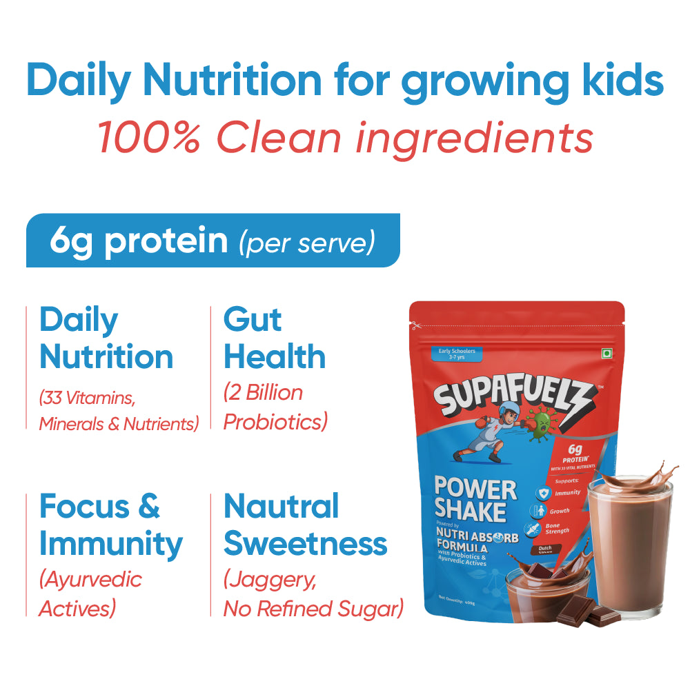Power Shake for Active Kids (3–7 Yrs) | Chocolate | 400g