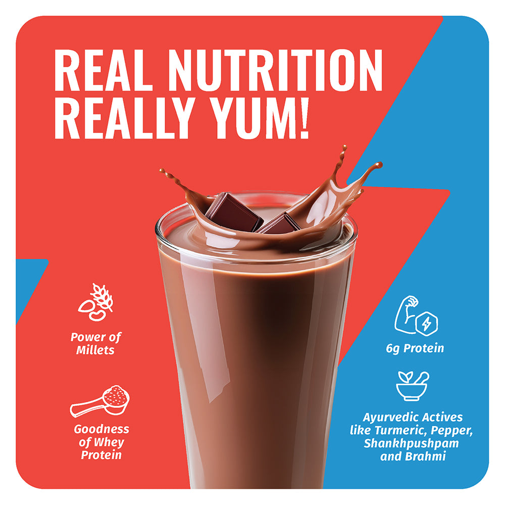 Hi-Protein Power Shake | 3-7 Year | For Immunity, Growth, Bone Strength | 400 gm | 13 Serves