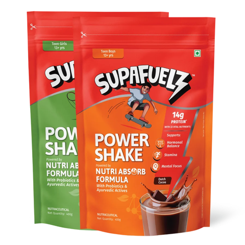 Combo of Power Shake for Active Teen Boys & Girls (13+ Years) | Chocolate | 800g