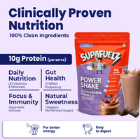 Hi-Protein Power Shake | Girls & Boys 8-12 Year | For Height, Strength, Mental Focus | 400 gm | 13 Serves
