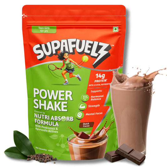 Power Shake 13+ Yrs Girls | Growth Support | Chocolate | 400g