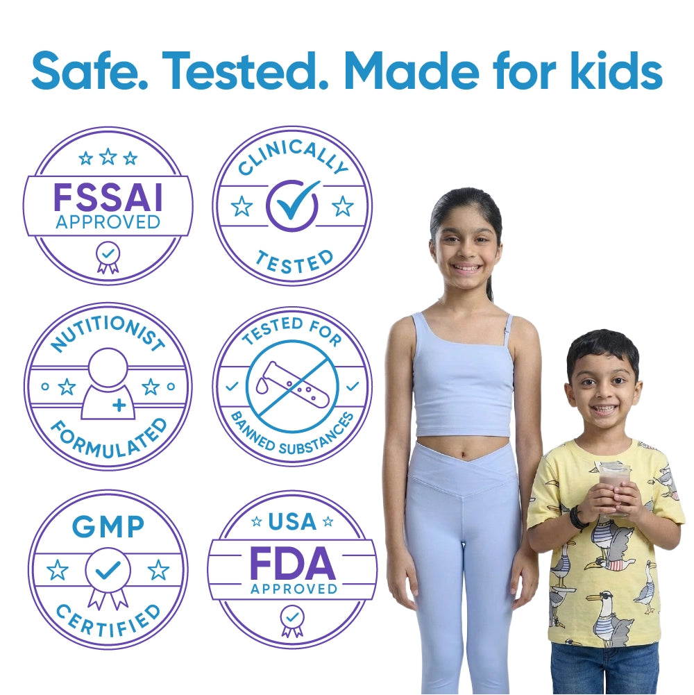 Combo of Power Shake for Active Kids (8-12 Yrs) + (3-7 Yrs) | Chocolate | 400g