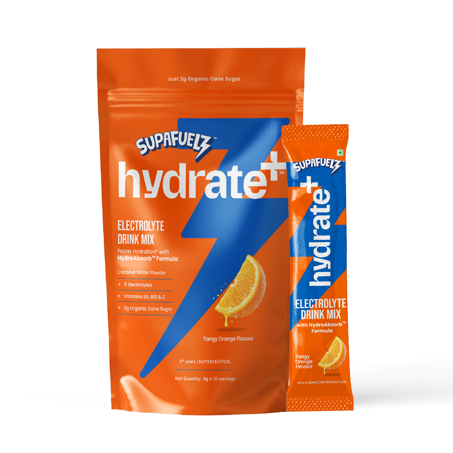 ELECTROLYTE MIX FOR ACTIVE KIDS | PACK OF 10 | ORANGE