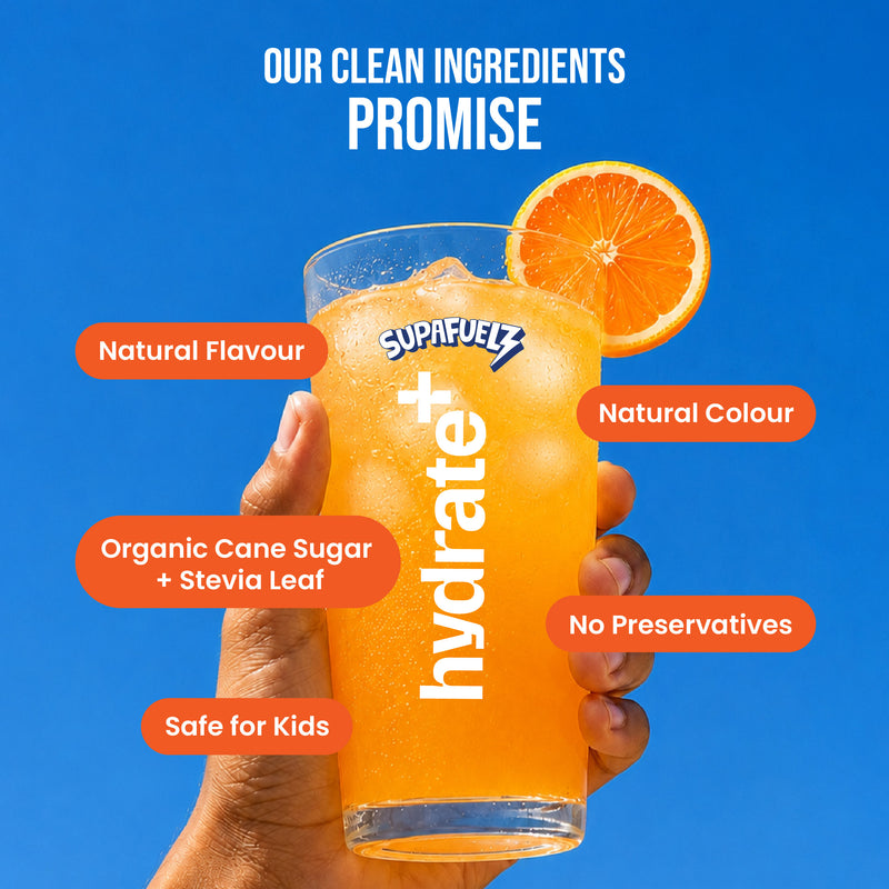 HYDRATE+ FOR ACTIVE KIDS | PACK OF 10 | ORANGE
