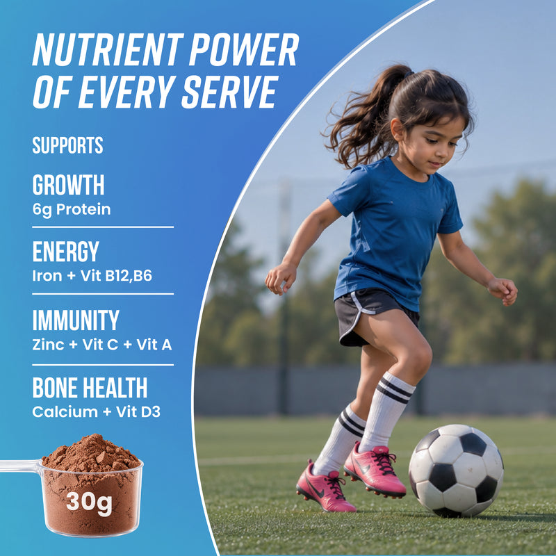 Combo of Power Shake for Active Kids (3-7 Yrs) + (8-12 Yrs) | Chocolate | 800g