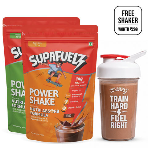 Combo of Power Shake for Active Teen Boys & Girls (13+ Years) | Chocolate | 800g
