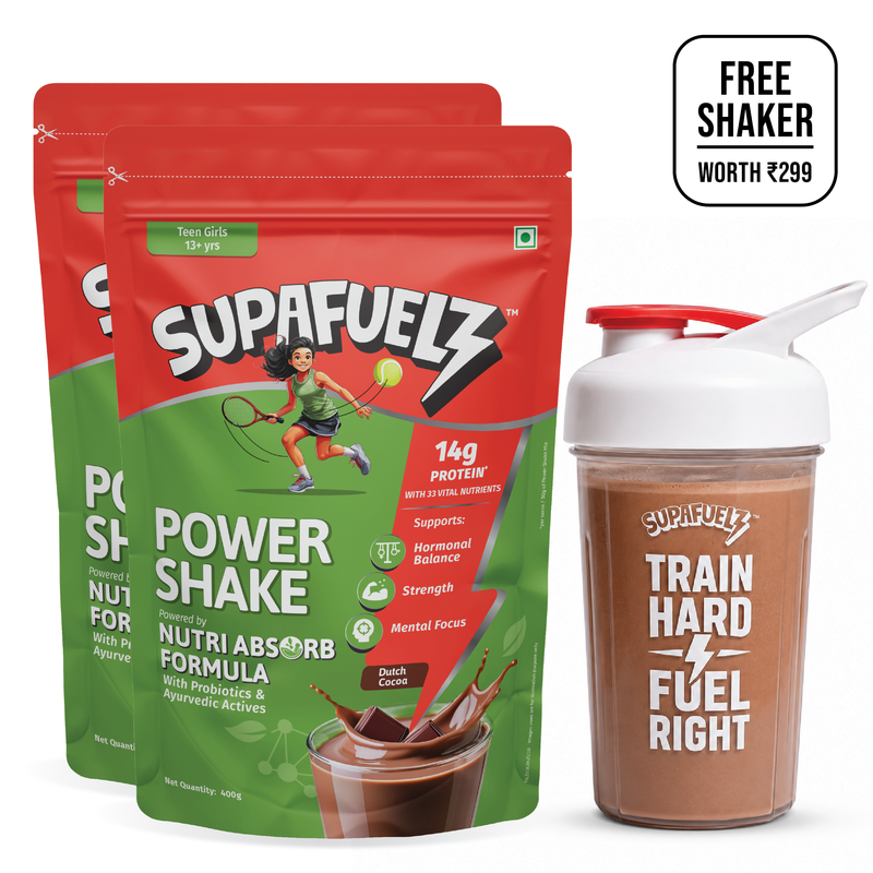 POWER SHAKE FOR ACTIVE TEEN GIRLS (13+ YRS) | CHOCOLATE