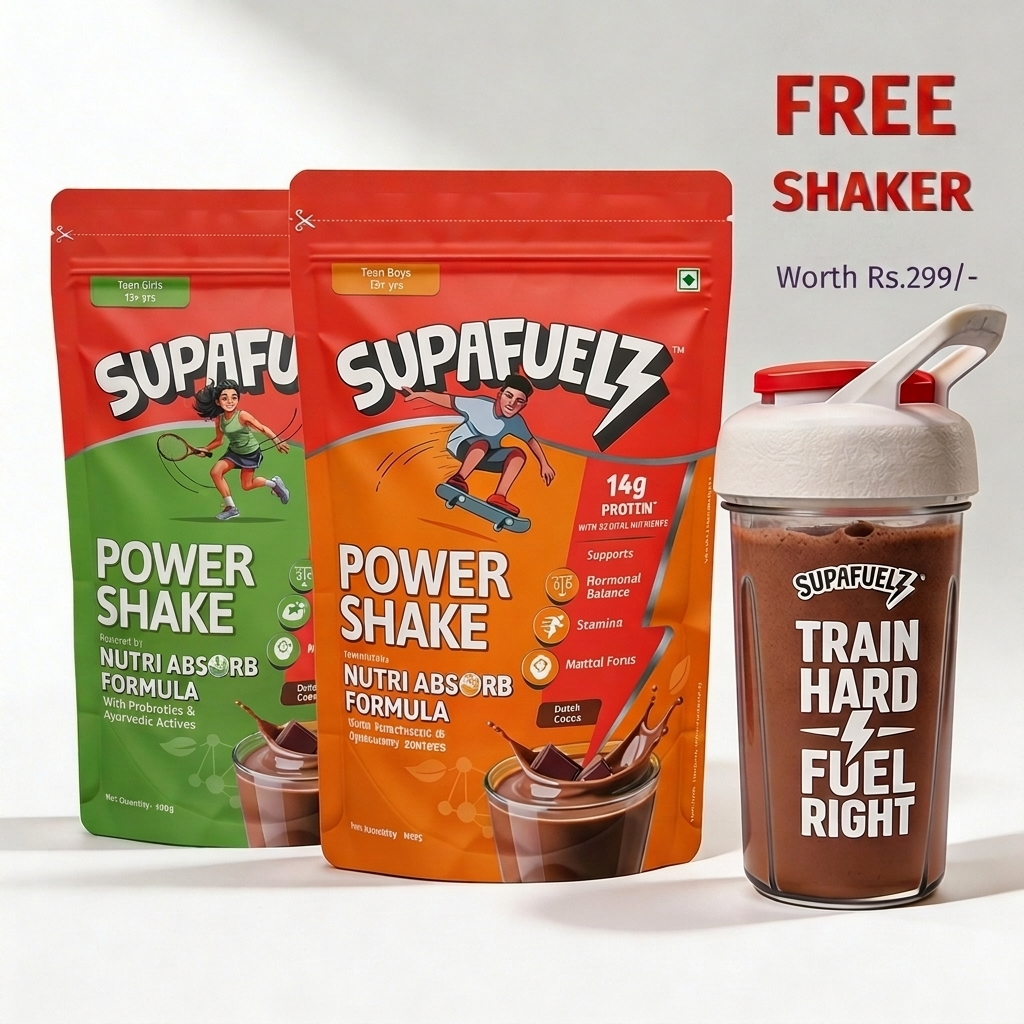 Combo of Power Shake for Active Teen Boys & Girls (13+ Years) | Chocolate | 400g